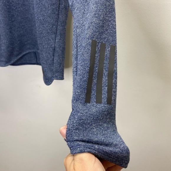 Adidas Performance Hoodie Climalite Blue Sz XS - Picture 3 of 7